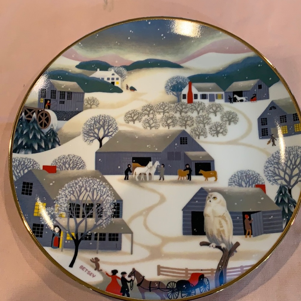 1979 world Book Annual Christmas Plate series - Silent Night